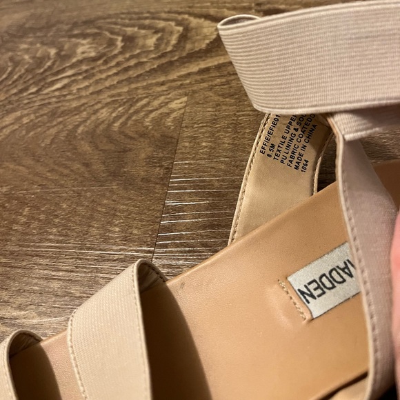 Steve Madden 8.5 espadrille strap sandal light pink - Picture 2 of 3